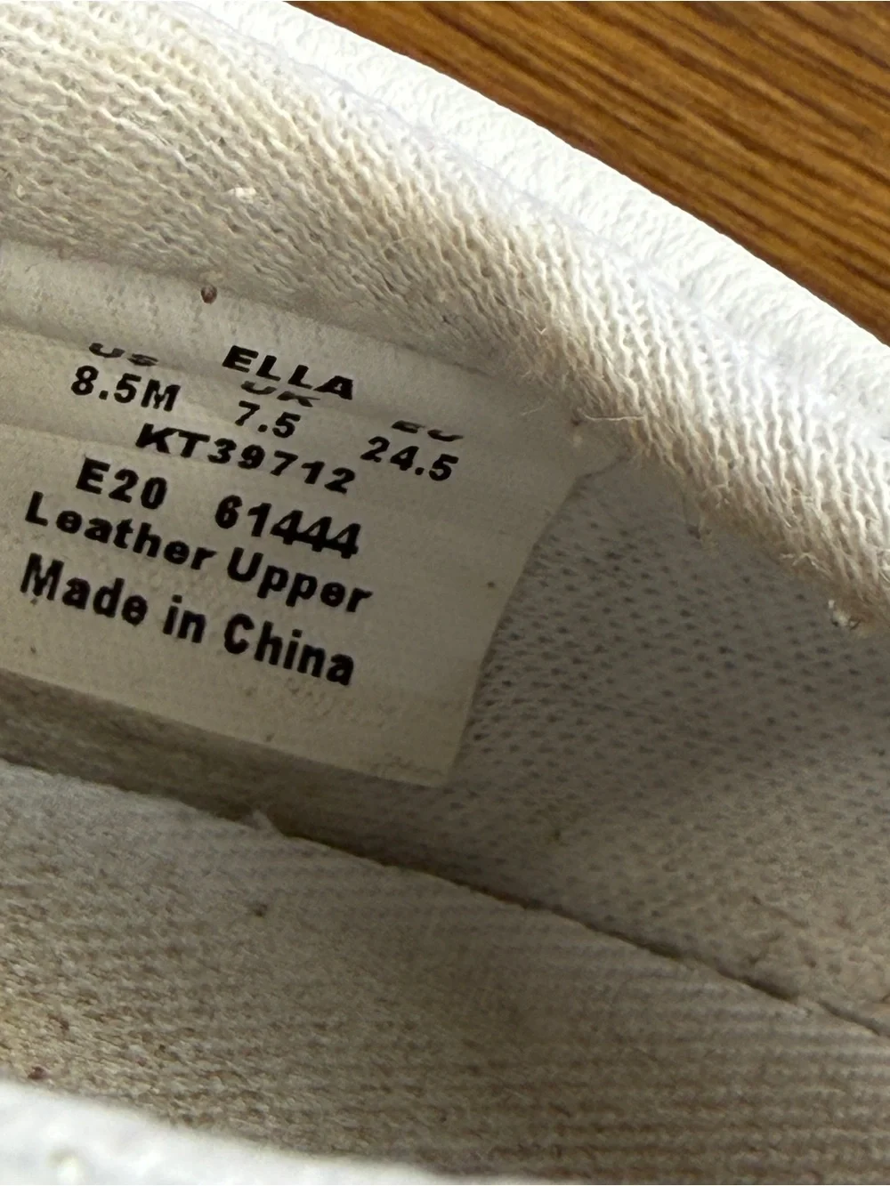 Keds Ella White Girls' Classic Leather Mary Jane Sneakers Hook & Loop  Size 8.5